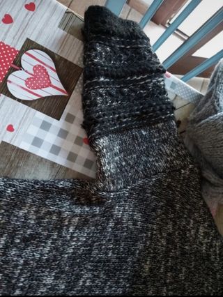 Cappotto mohair grigio mélange