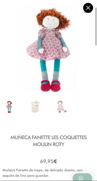 Muñeca de trapo Fanette de Moulin Roty