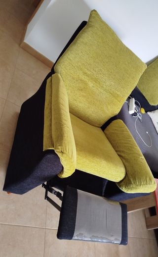 Sofá individual reclinable