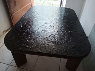 Mesa de pizarra negra