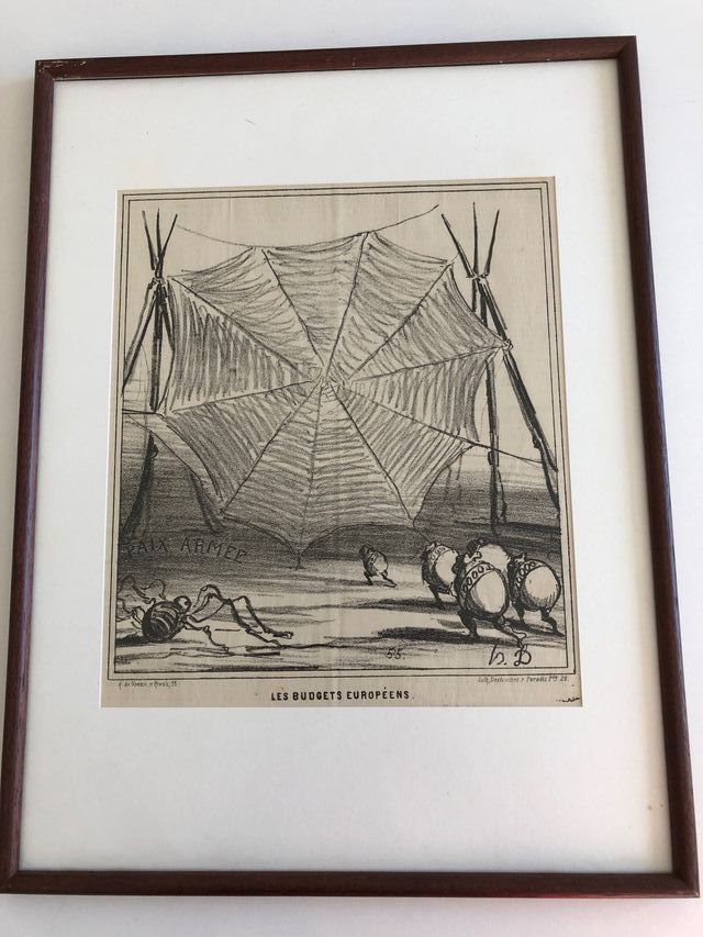 stampa di immagini litografiche Honoré Daumier