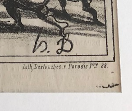 stampa di immagini litografiche Honoré Daumier