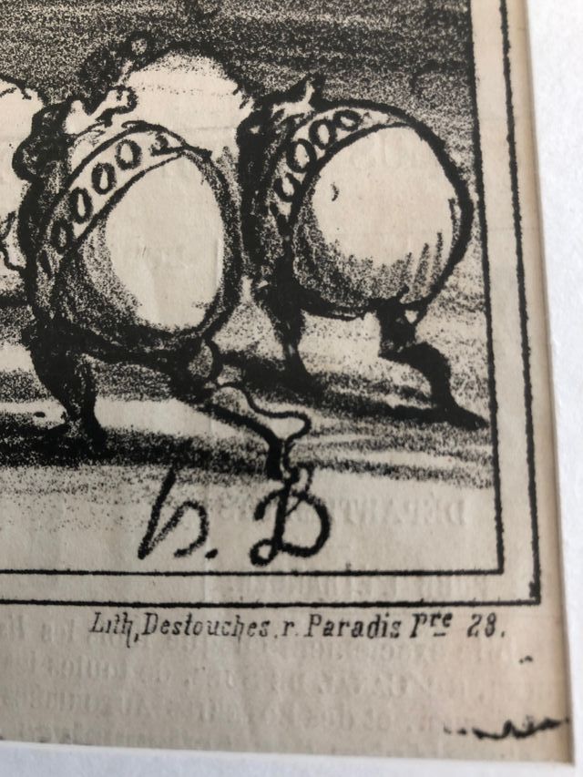 stampa di immagini litografiche Honoré Daumier