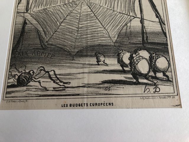 stampa di immagini litografiche Honoré Daumier