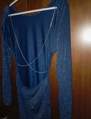 Vestido azul de fiesta