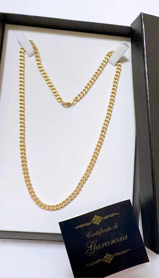 Collana groumette in oro giallo 18kt 750