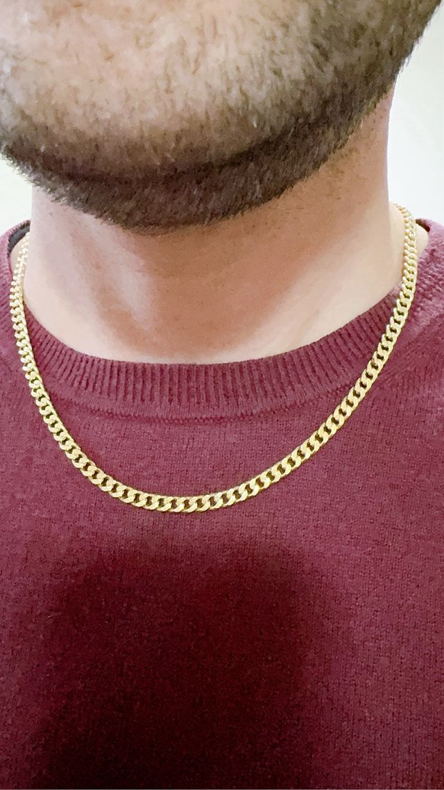 Collana groumette in oro giallo 18kt 750