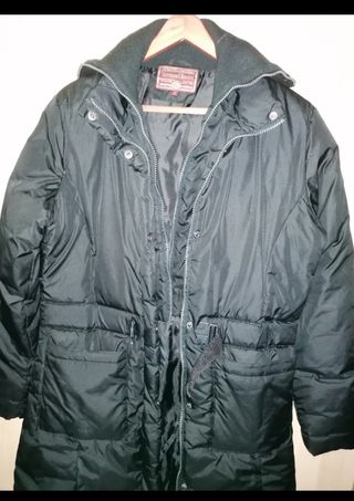 Abrigo de plumas negro