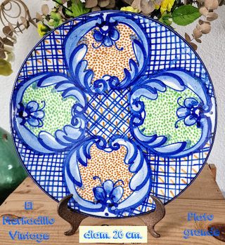 Platos decorativos cerámica vintage