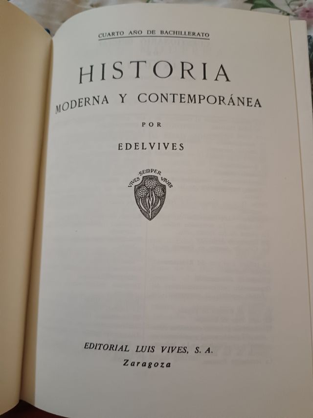 Historia moderna y contemporánea