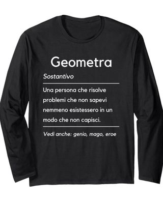 T-shirt Geometra manica lunga 