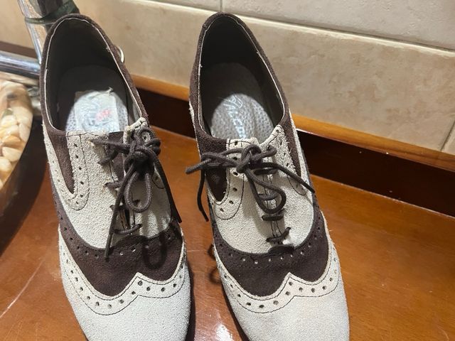 Zapatos tacon antelina