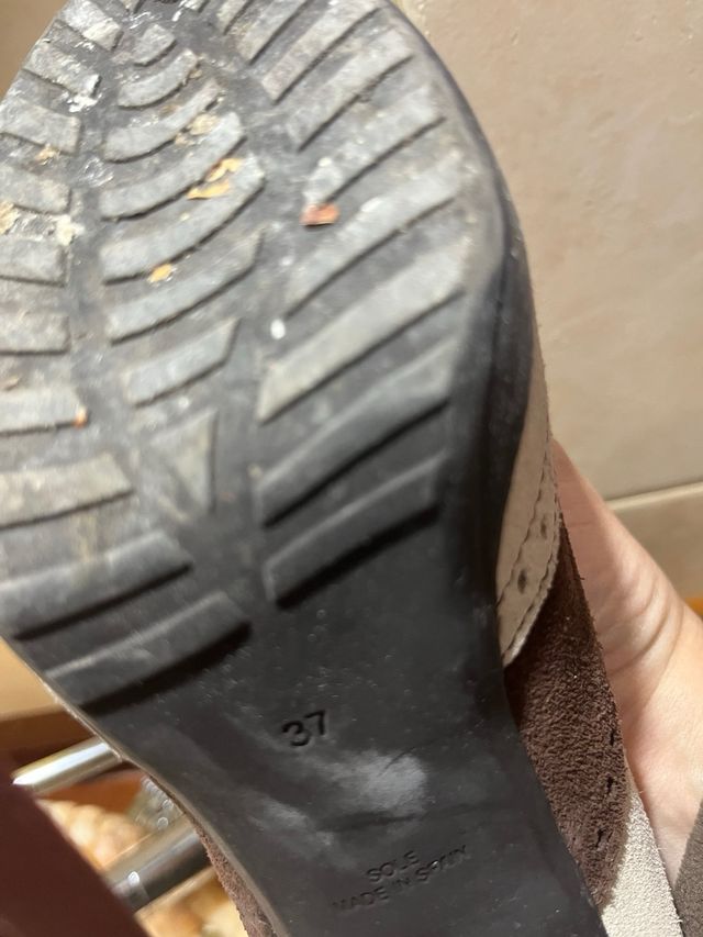 Zapatos tacon antelina