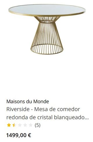 Mesa Riverside y Sillas - Maison du Monde