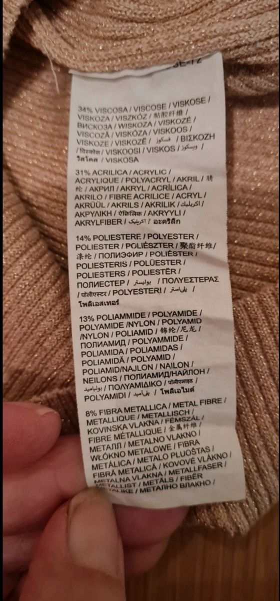 Maglia donna sottogiacca in lurex tg.S