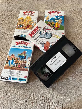 6 cintas VHS ASTERIX Regalo TINTIN
