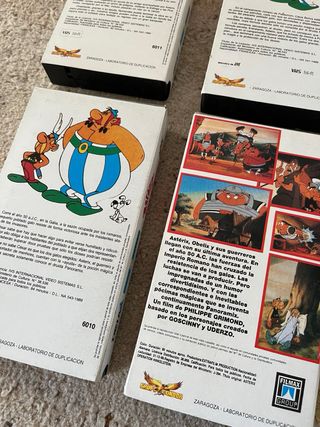 6 cintas VHS ASTERIX Regalo TINTIN