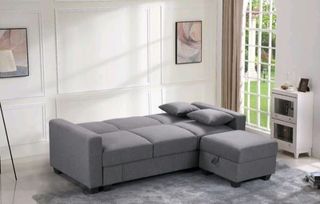 Super Oferta!! Sofá cama y puff los dos con arcón