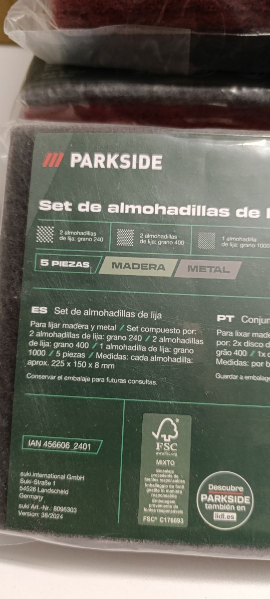 Lijas de almohadillas