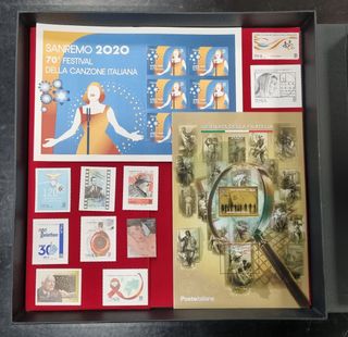 FOLDER ITALIA 2020  "IL LIBRO DEI FRANCOBOLLI"