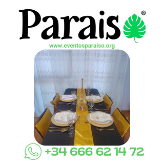 Alquiler Fundas/Forros para Mesas Altas Leganés.