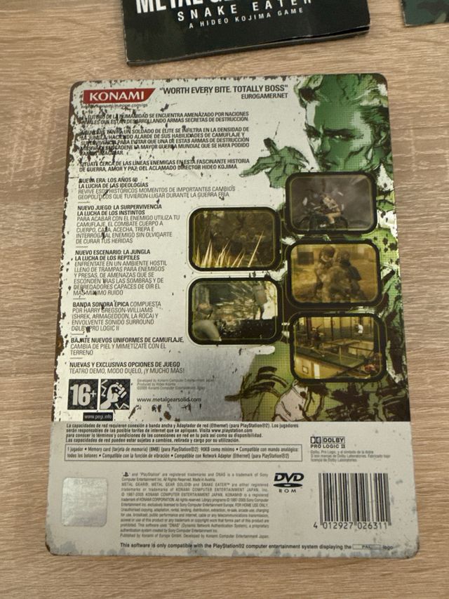 Metal Gear Solid 3 Edición metálica PS2