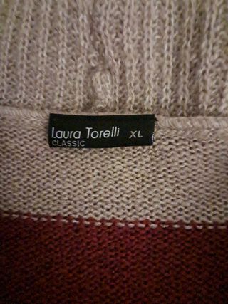 Maglia maniche lunghe 3 colori ampio collo