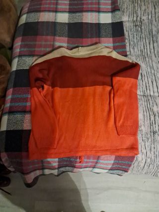 Maglia maniche lunghe 3 colori ampio collo