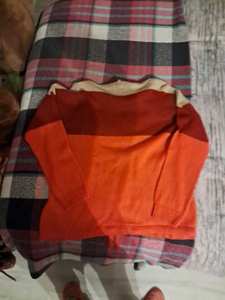 Maglia maniche lunghe 3 colori ampio collo