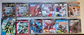 Playstation 3, 3 mandos y 12 juegos