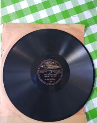 DISCOS DE PIZARRA, GRAMÓFONO