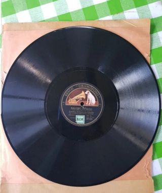 DISCOS DE PIZARRA, GRAMÓFONO