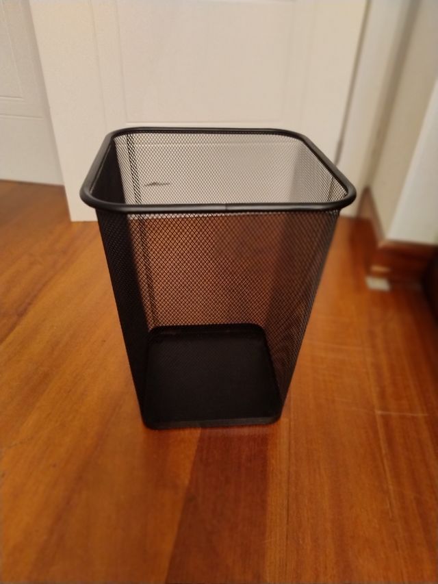 Papelera metálica malla