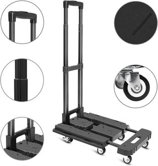 CARRETILLA PLEGABLE DE MANO, CON PLATAFORMA (LIT06