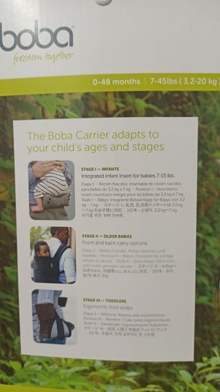 Mochila porta bebés BOBA