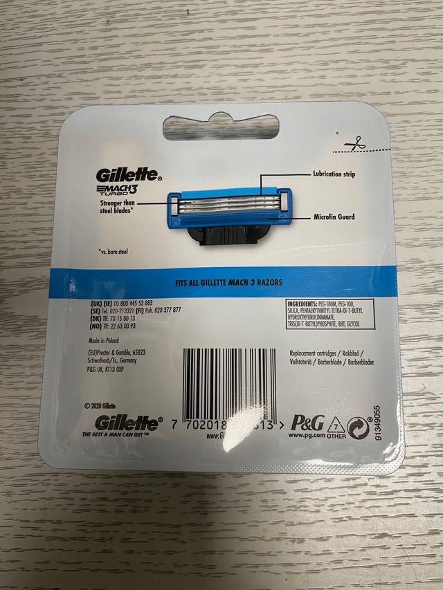 Gillette Mach 3 Turbo barba