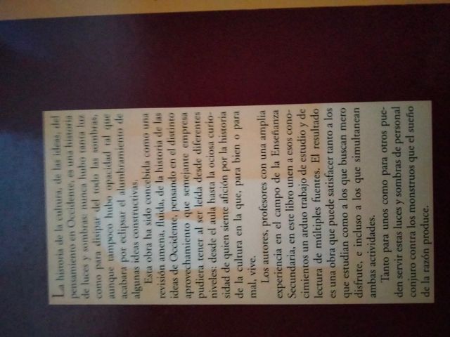 Luces y sombras : el sueño de la razón en occidente