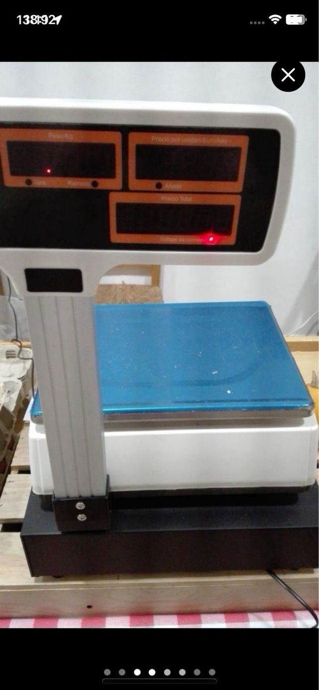 Caja registradora peso balanza bascula impresora