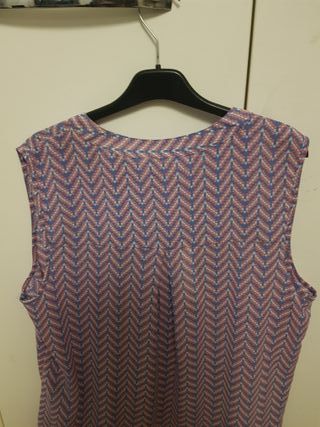 Camicetta senza maniche fantasia optical