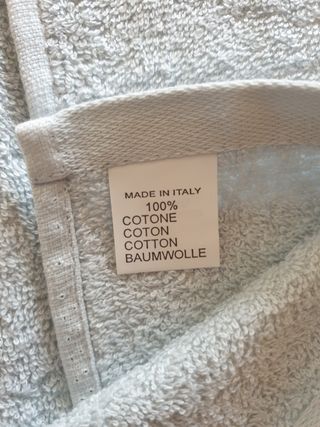 Set asciugamani in spugna di cotone azz