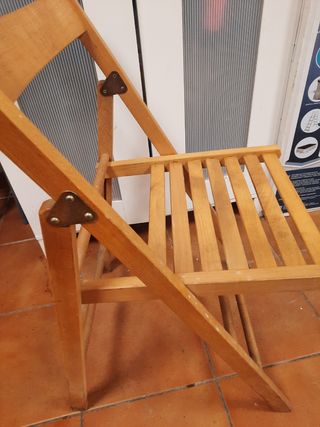 Silla madera plegable
