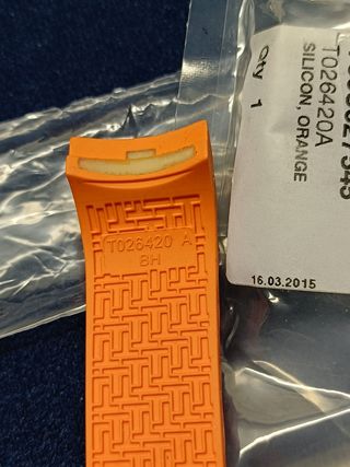 Correa Tissot Touch Naranja.NUEVA.