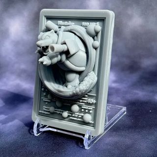 Carta Blastoise 3D Resina