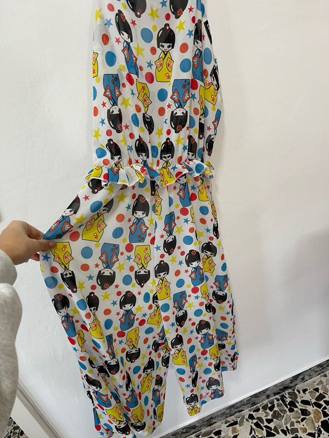 Tuta jumpsuit con matrioska estiva