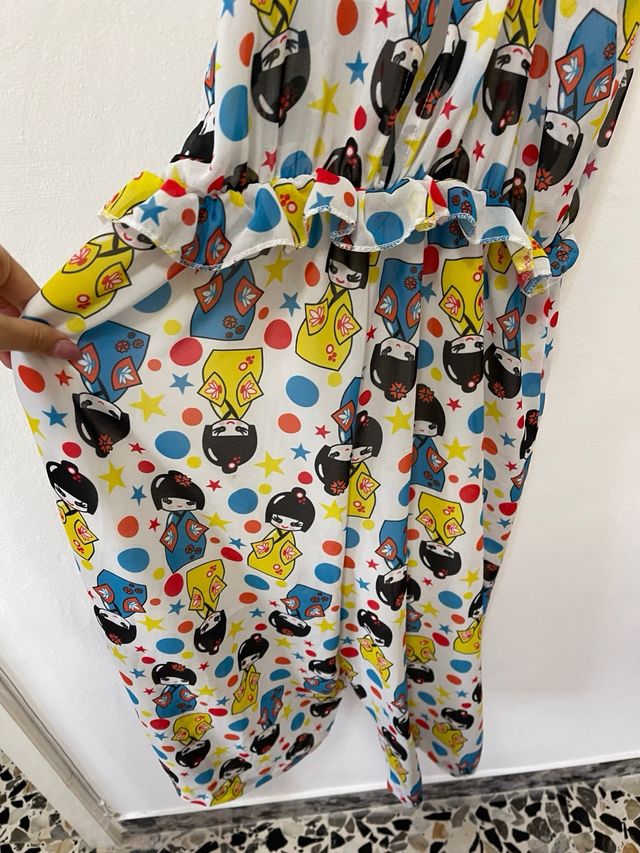 Tuta jumpsuit con matrioska estiva