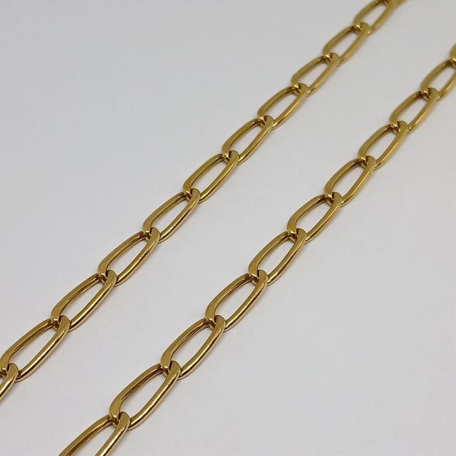 Cadena Oro Eslabón Oval