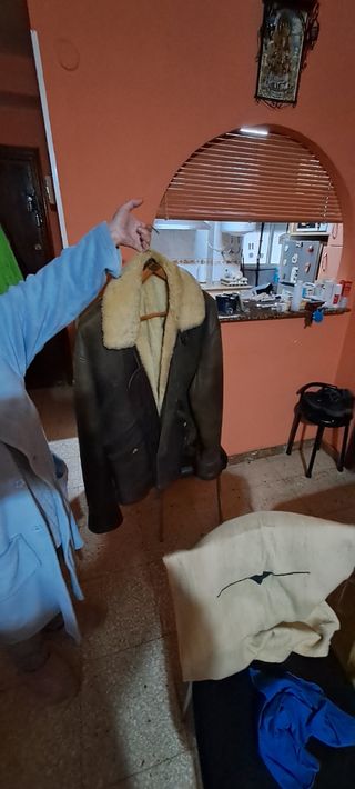 Cazadora de cuero  polar