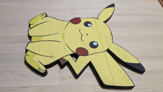 Pikachu en madera