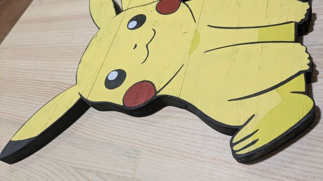 Pikachu en madera