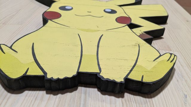 Pikachu en madera